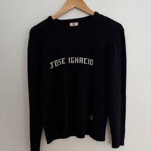 Black José Ignacio Crewneck Sweater